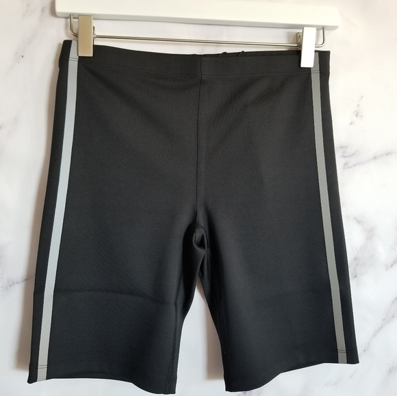 THEORY Black Biker Shorts Medium - Picture 1 of 13